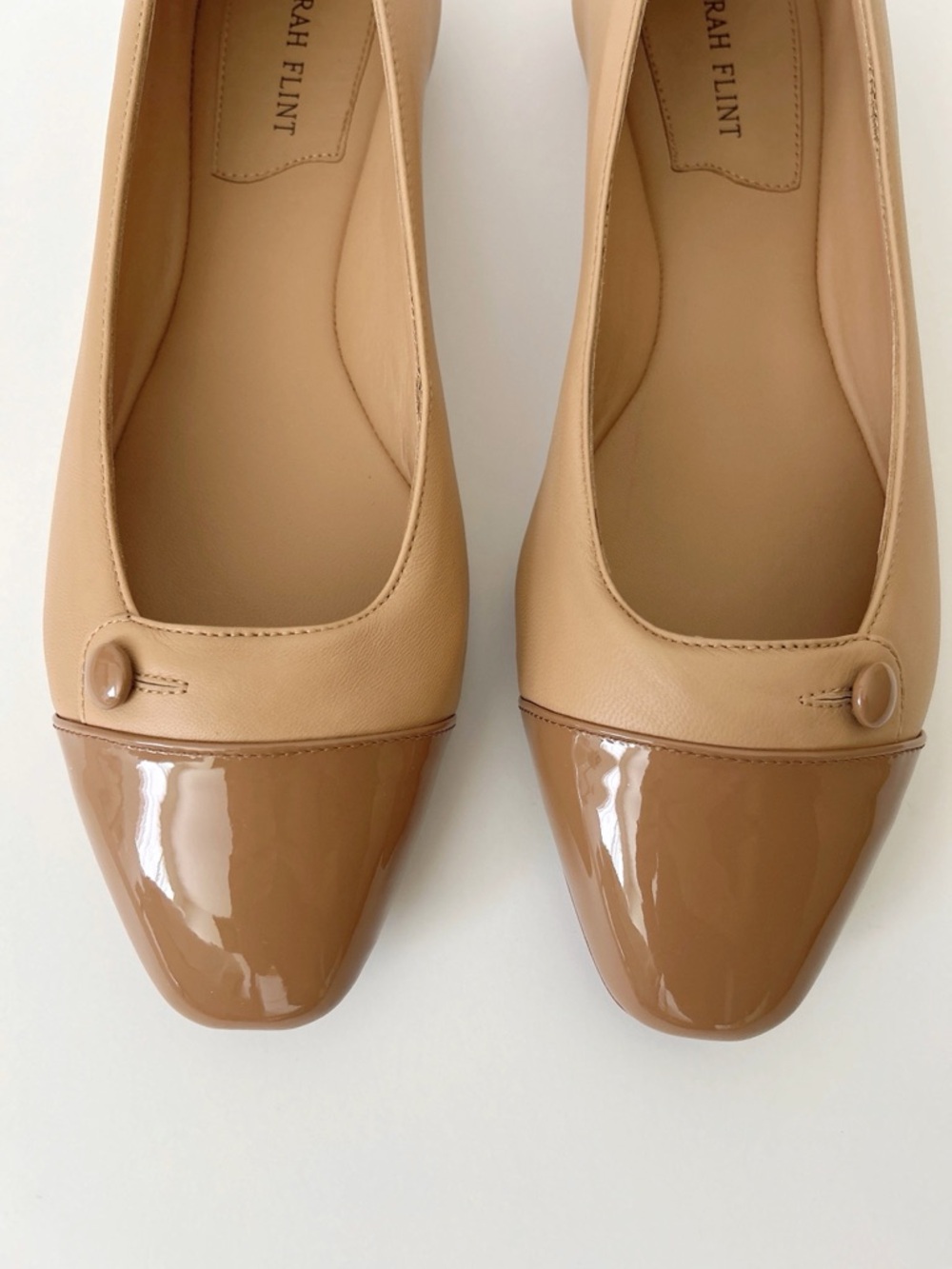 Sarah Flint Beige Ballet Flats - Picture 3 of 6